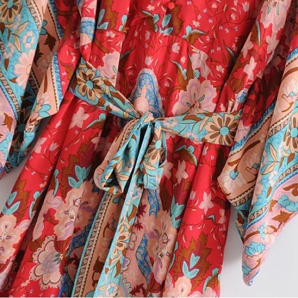 5⭐️ FAV [HOST PICK] BESTSELLER LOTUS BOHO DRESS - Picture 10 of 11